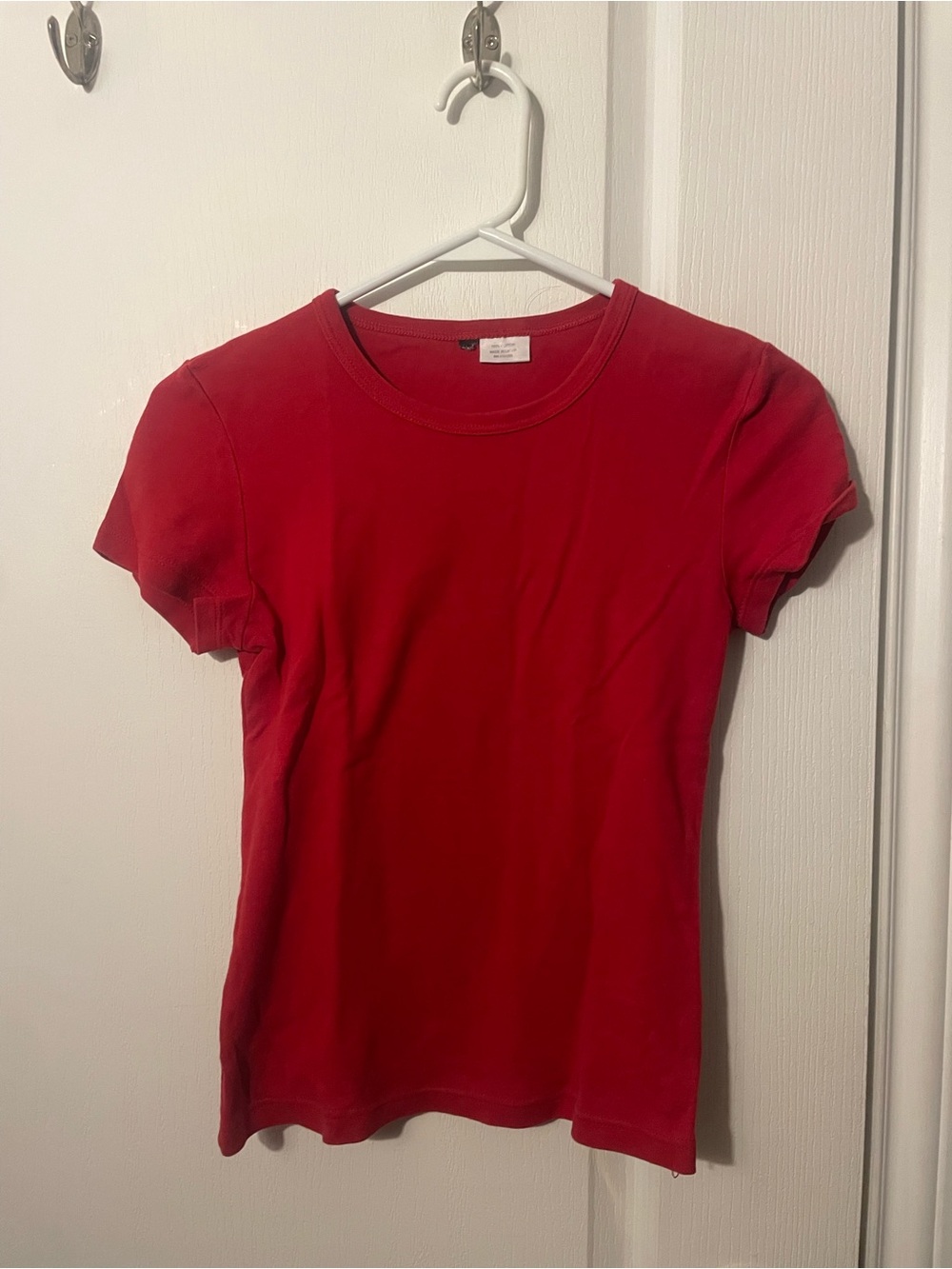 Classic Women's Red Crewneck Tee
